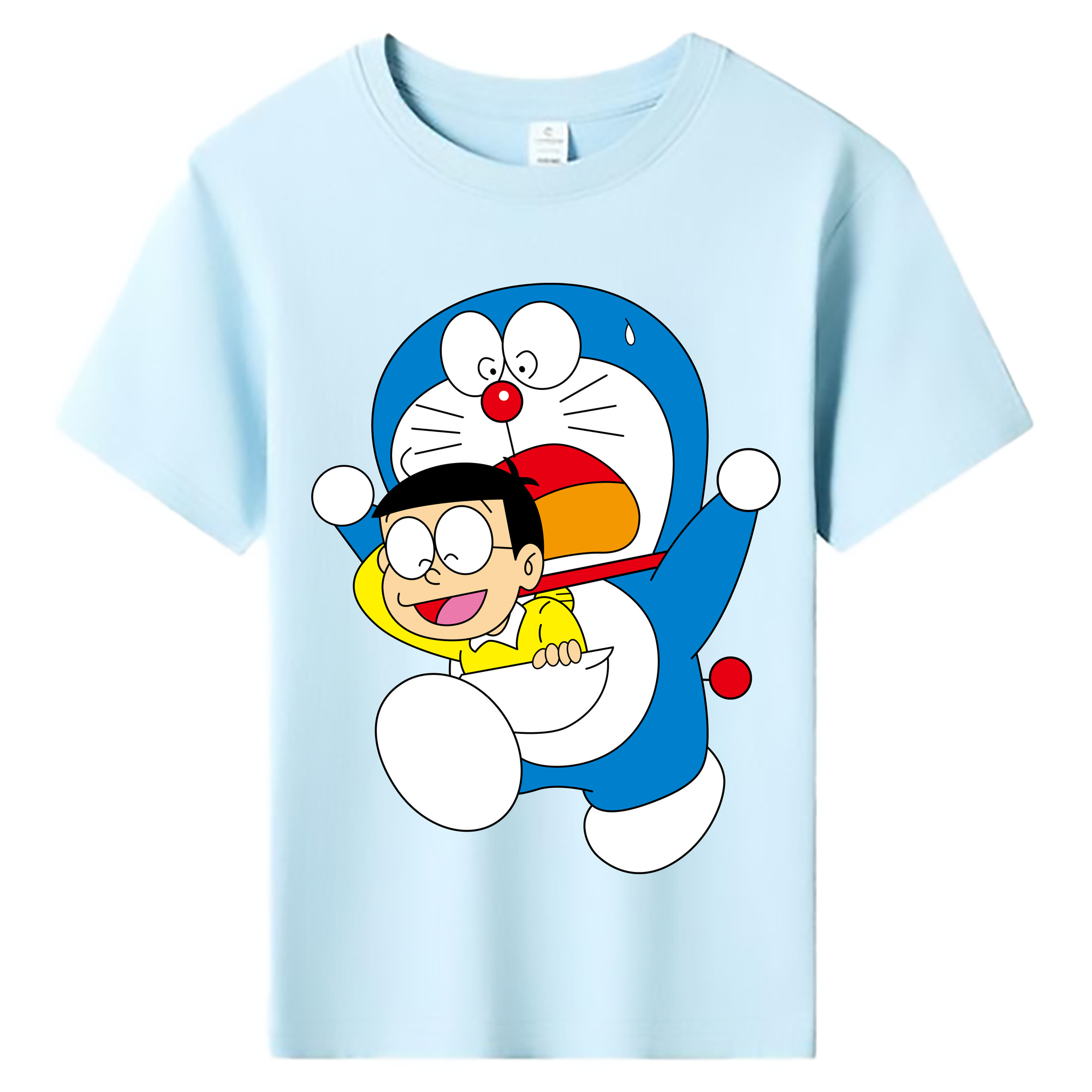 （画像用） ドラえもん Doraemon 綿100％キッズTシャツ（フロントプリント）